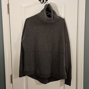 Athleta grey mock neck sweatshirt